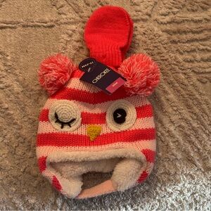 Brand New Infant Hat and Mittens - 12-24 Month